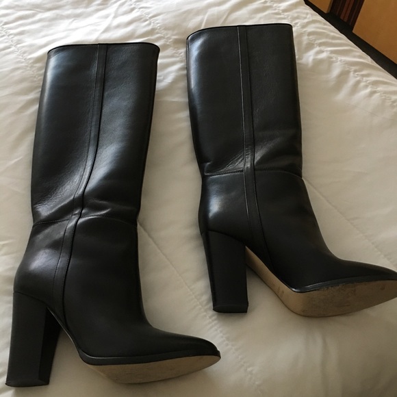 Club Monaco Shoes - 💞Club Monaco knee high black leather boots.